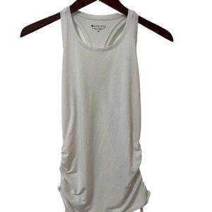 Athleta Women’s Basic Racerback White Cinched Side Athletic Tank XS